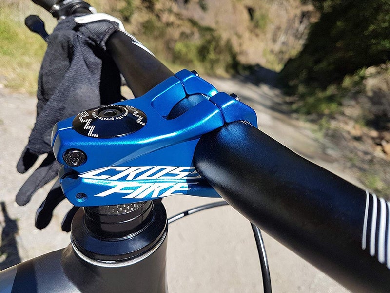 Funn Crossfire Mountain Bike Stem with 35mm Bar Clamp - Durable and Lightweight Alloy Bicycle Stem for Mountain Bike and BMX Bike, Length 35mm stem (Orange) - Image 5
